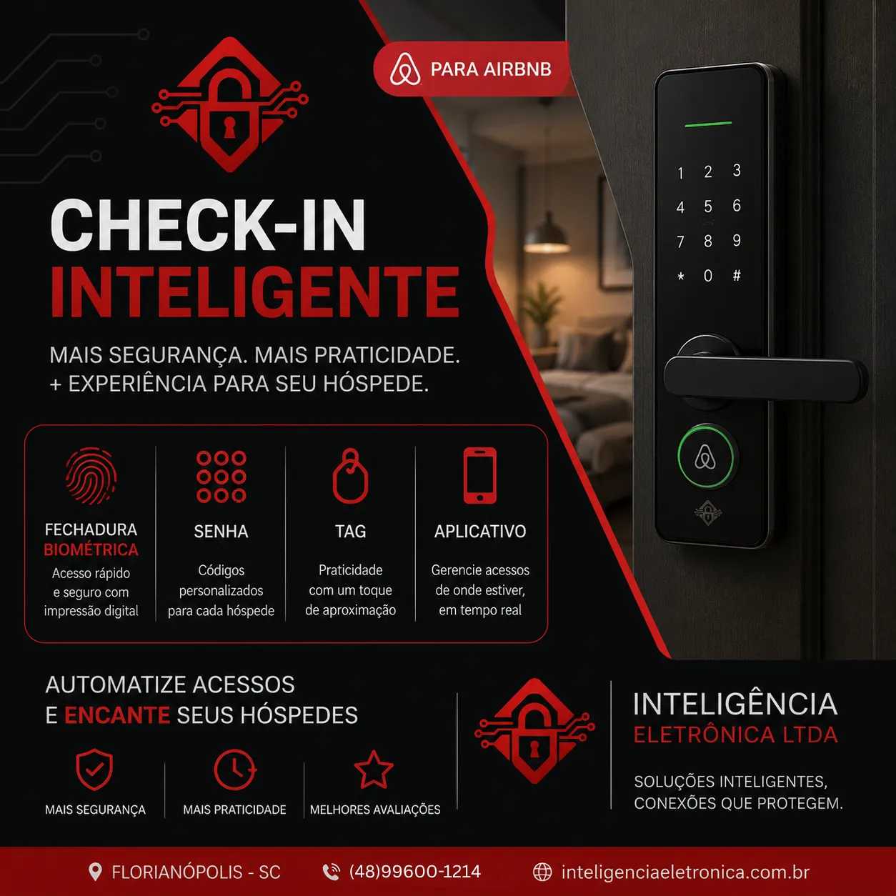 Check-in inteligente para Airbnb: como instalar fechadura digital para aluguel por temporada