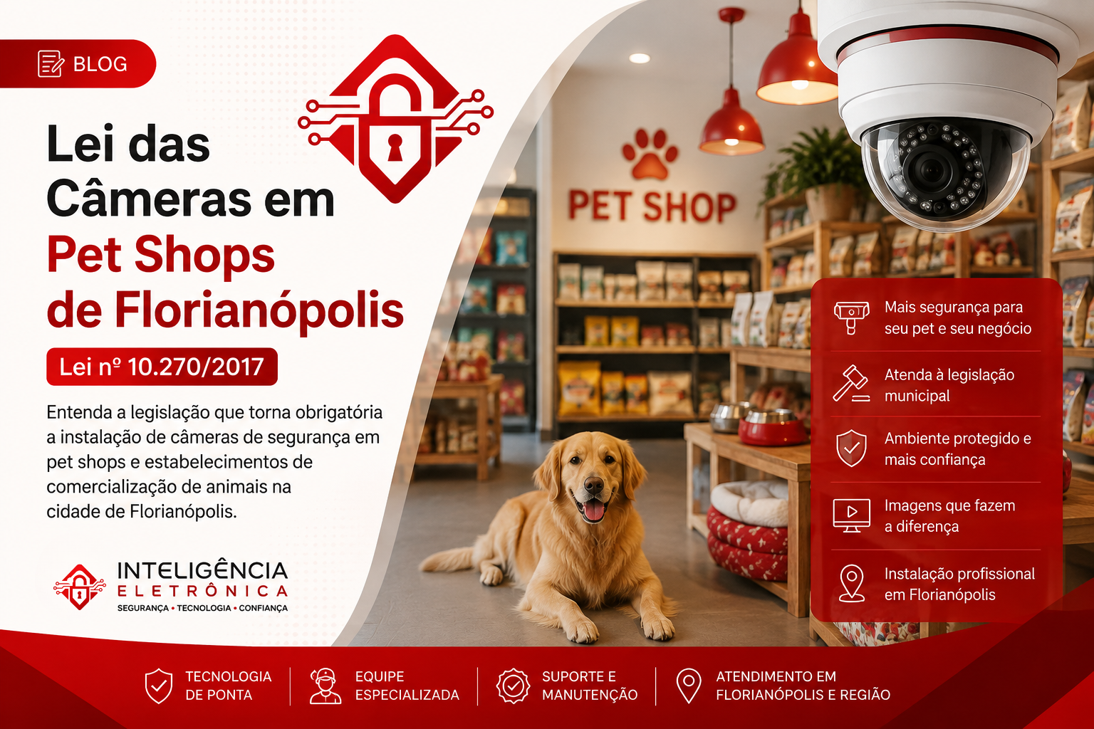 Lei das Câmeras em Pet Shops de Florianópolis (10.270/2017)